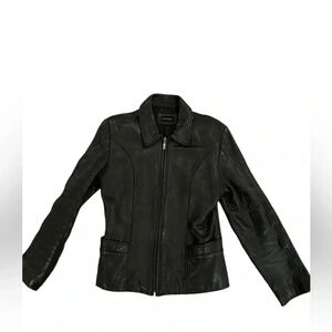 Guess | Leather Jacket Medium Retro